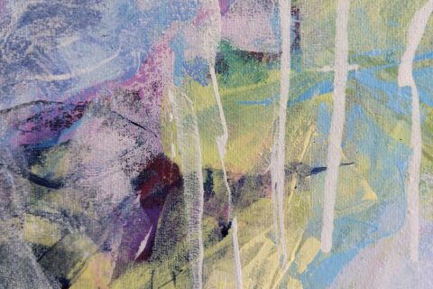 Original Abstract Floral Painting by Katia Solodka