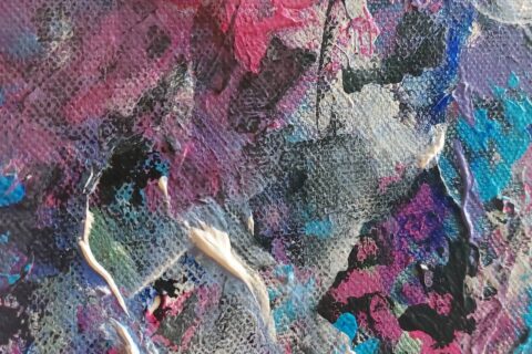 Original Abstract Floral Painting by Katia Solodka