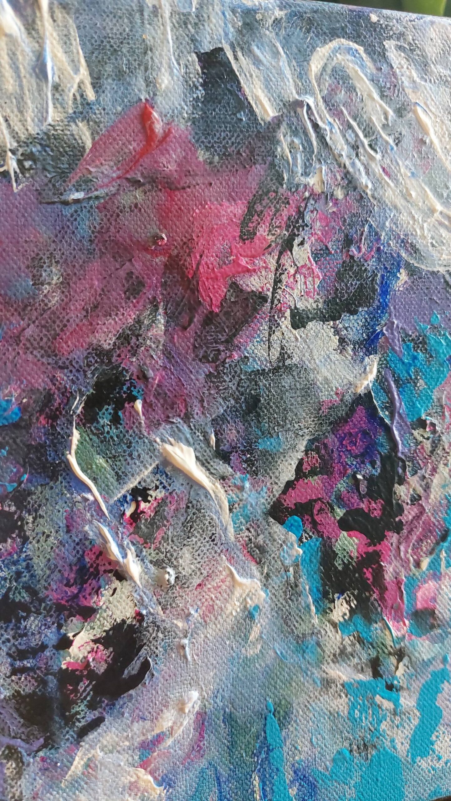 Original Abstract Floral Painting by Katia Solodka
