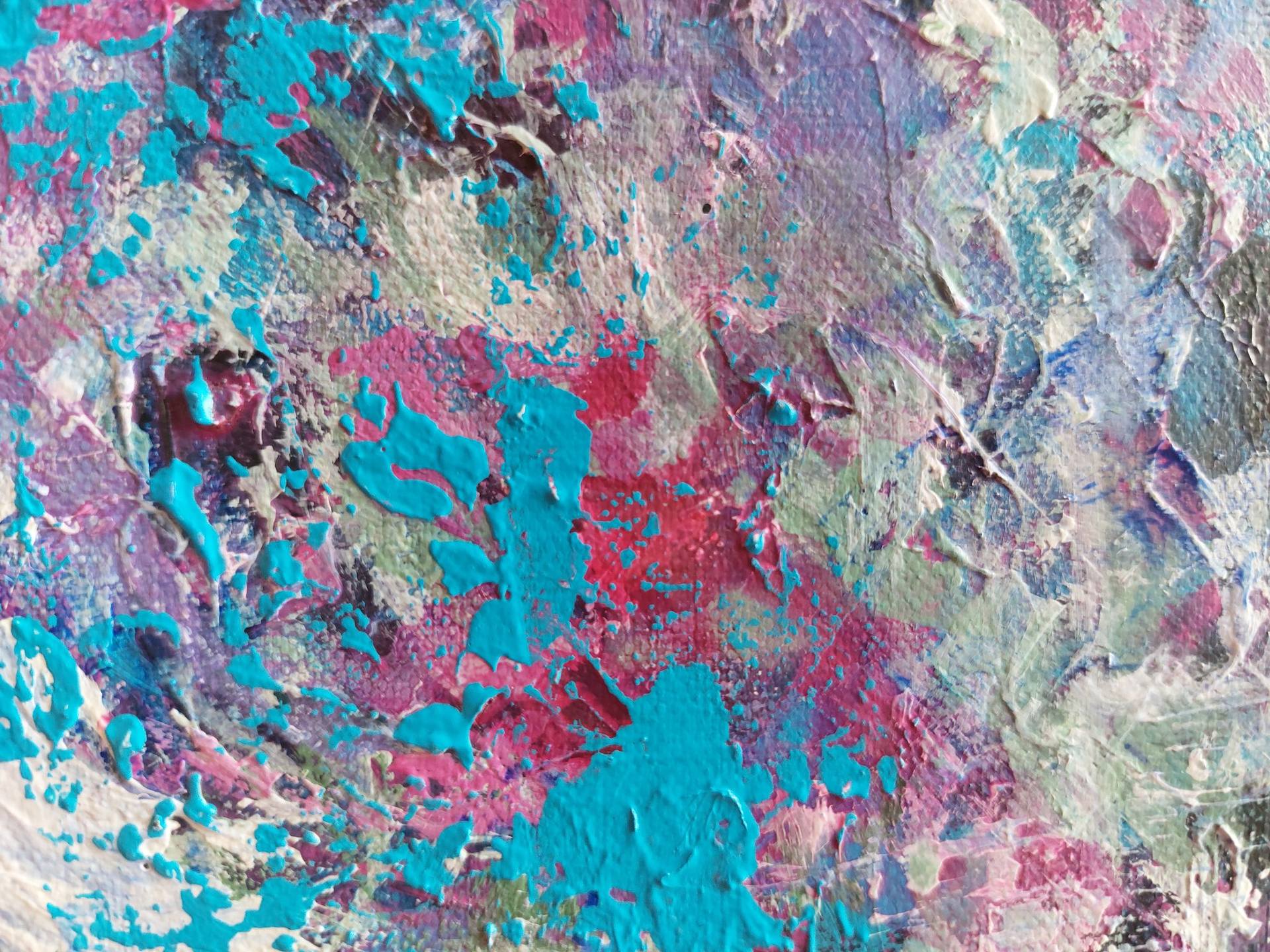 Original Abstract Floral Painting by Katia Solodka