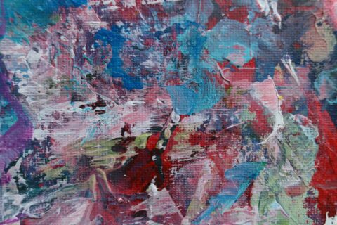 Original Abstract Floral Painting by Katia Solodka
