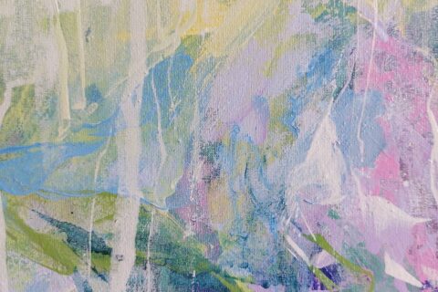 Original Abstract Floral Painting by Katia Solodka