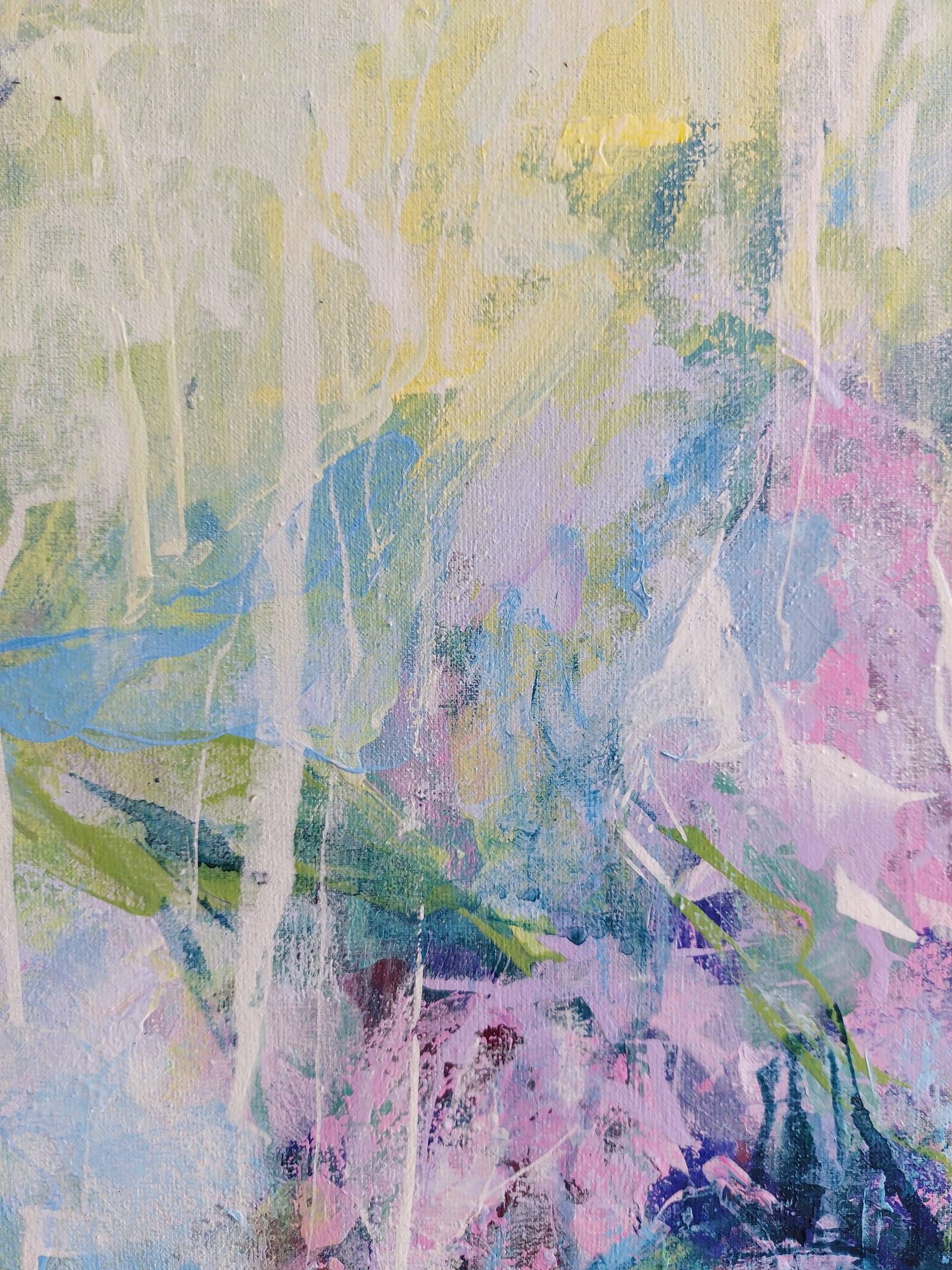 Original Abstract Floral Painting by Katia Solodka
