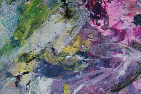 Original Abstract Floral Painting by Katia Solodka