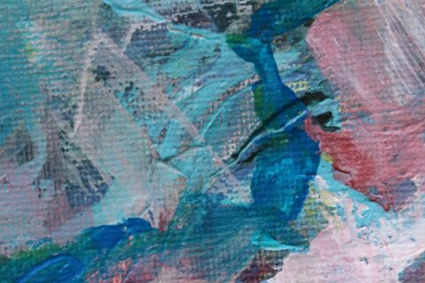 Original Abstract Floral Painting by Katia Solodka