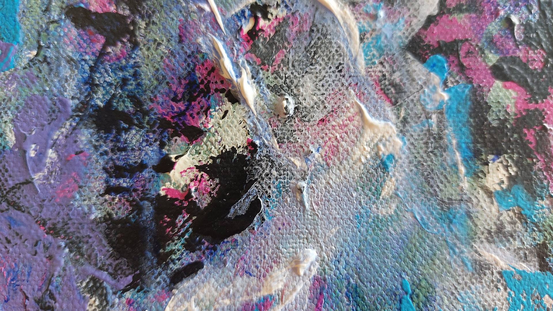 Original Abstract Floral Painting by Katia Solodka