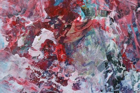 Original Abstract Floral Painting by Katia Solodka