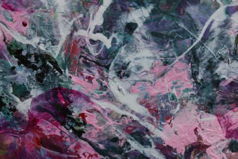 Original Abstract Floral Painting by Katia Solodka